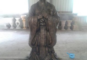 孔子铜雕校园雕塑