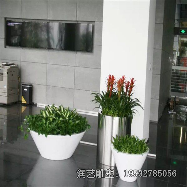 玻璃钢商场景观花瓶雕塑 玻璃钢商场景观花瓶雕塑