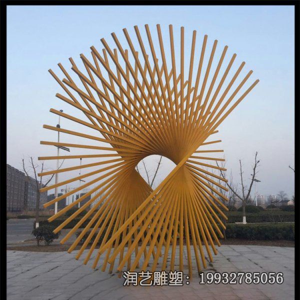 不锈钢广场线条雕塑 不锈钢广场线条雕塑
