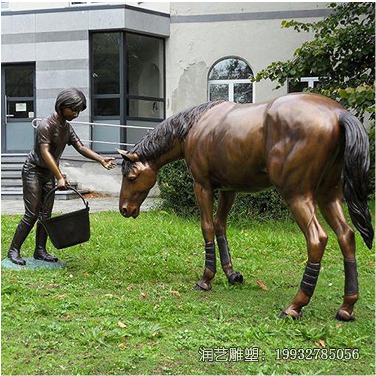 铜雕马公园雕塑 铜雕马公园雕塑
