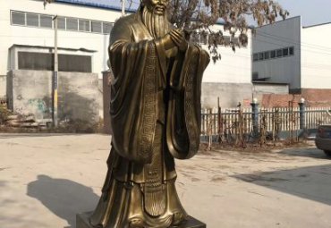铜雕学校孔子雕塑