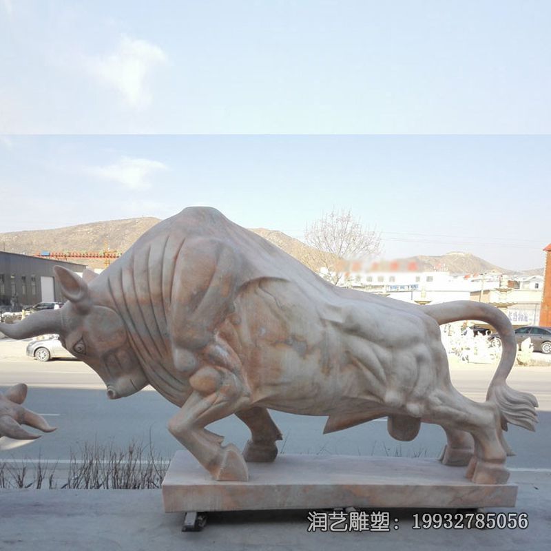 石雕企业牛雕塑 石雕企业牛雕塑
