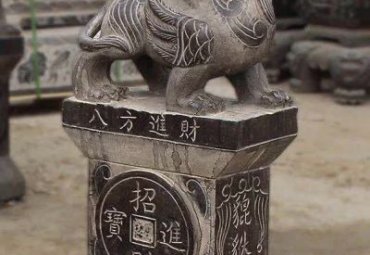 貔貅石雕商场雕塑