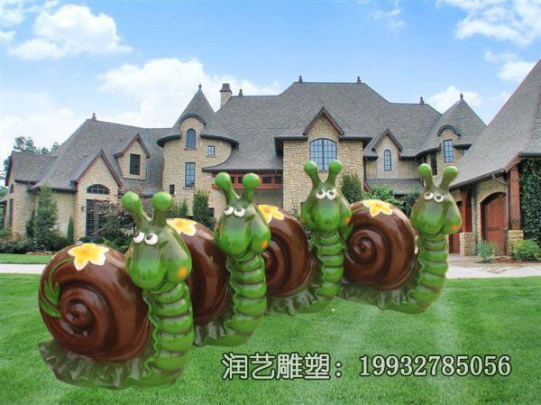 蜗牛玻璃钢城市动物雕塑 蜗牛玻璃钢城市动物雕塑