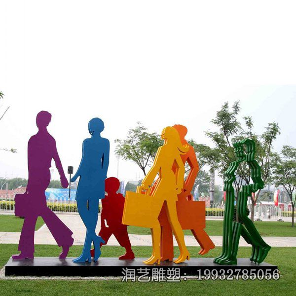 不锈钢户外购物抽象雕塑 不锈钢户外购物抽象雕塑