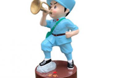 校园玻璃钢红军雕塑