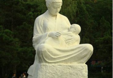 公园母子石雕雕塑