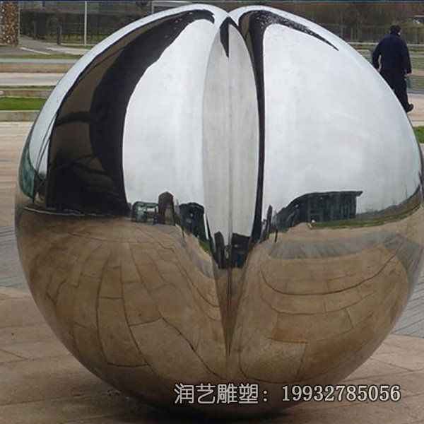 不锈钢企业球形景观雕塑 不锈钢企业球形景观雕塑
