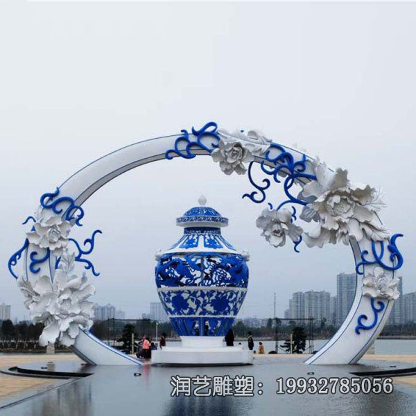 广场镂空不锈钢景观雕塑 广场镂空不锈钢景观雕塑