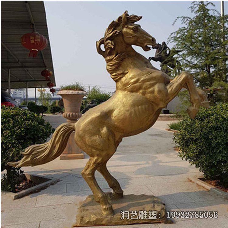 铜雕动物马公园雕塑 铜雕动物马公园雕塑