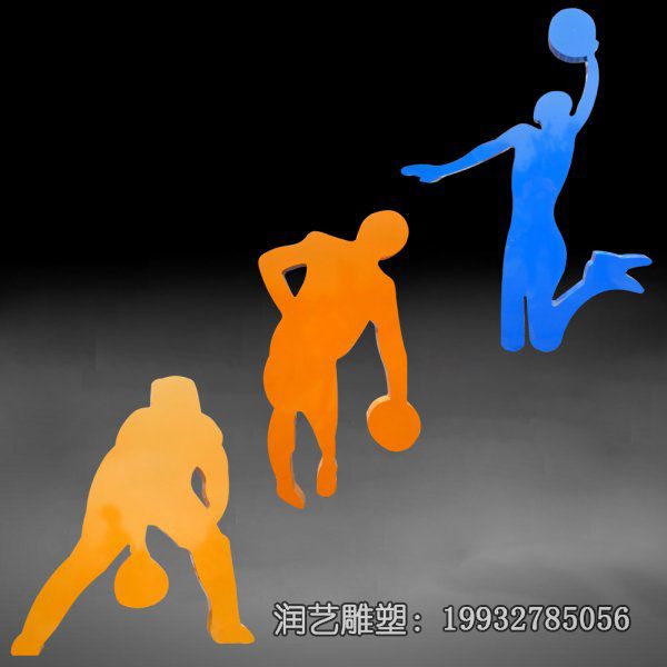 不锈钢抽象人物运动雕塑 不锈钢抽象人物运动雕塑