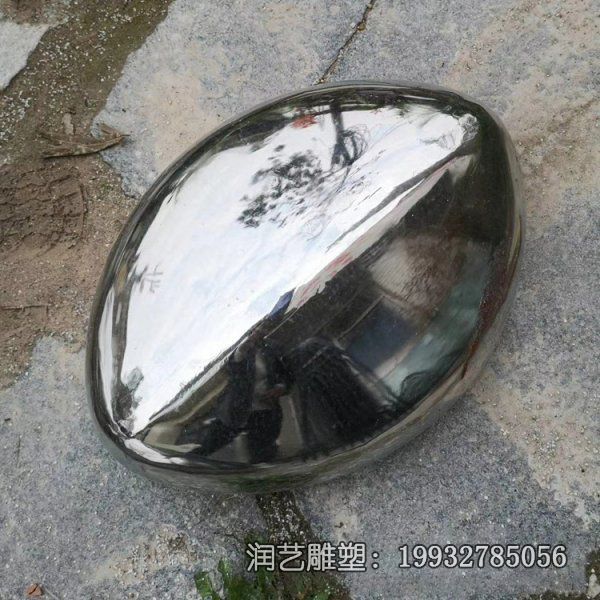 园林不锈钢鹅卵石景观雕塑 园林不锈钢鹅卵石景观雕塑