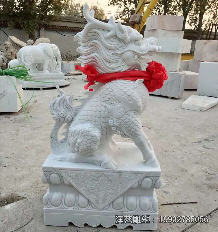 公司石雕麒麟雕塑 公司石雕麒麟雕塑