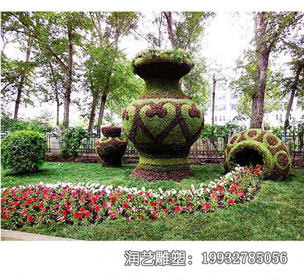 公园玻璃钢花瓶景观雕塑 公园玻璃钢花瓶景观雕塑