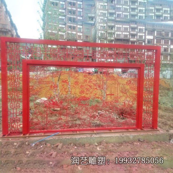 小区不锈钢景观剪纸雕塑 小区不锈钢景观剪纸雕塑