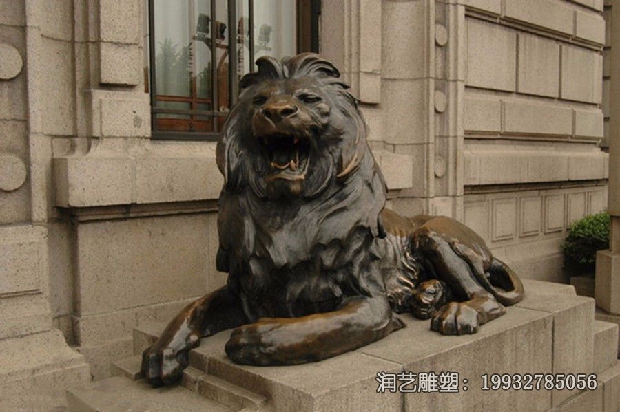 景区铜雕狮子雕塑 景区铜雕狮子雕塑