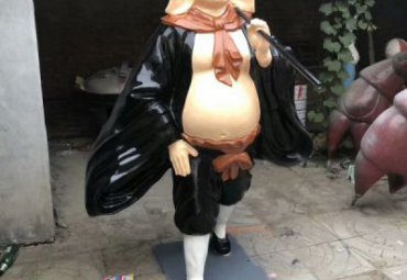 玻璃钢园林猪八戒雕塑
