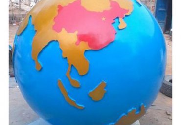 园林不锈钢地球景观雕塑