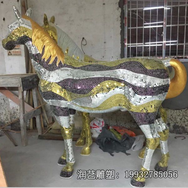 不锈钢城市马动物雕塑 不锈钢城市马动物雕塑