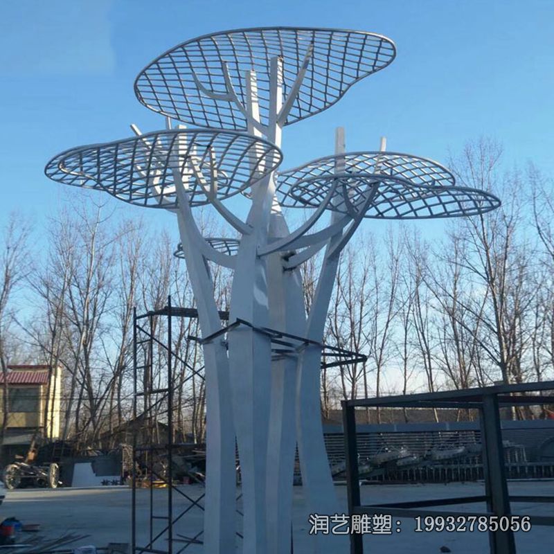 小区不锈钢景观树雕塑 小区不锈钢景观树雕塑