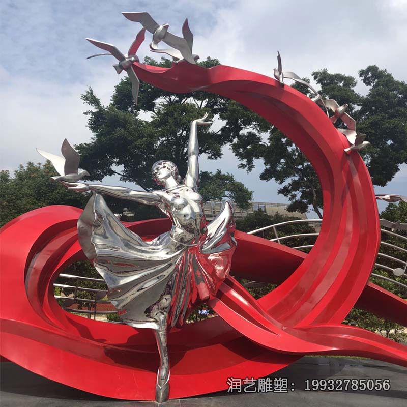 景区不锈钢鸽子雕塑 景区不锈钢鸽子雕塑