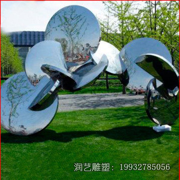 不锈钢抽象公园景观雕塑 不锈钢抽象公园景观雕塑