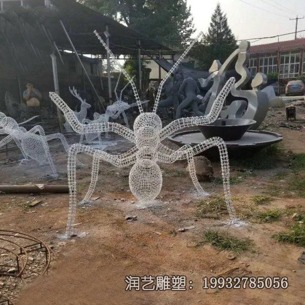 街道不锈钢蚂蚁动物雕塑 街道不锈钢蚂蚁动物雕塑