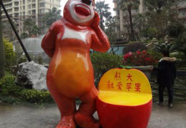 城市玻璃钢桌凳雕塑