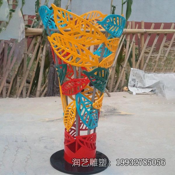 景观不锈钢城市树叶雕塑 景观不锈钢城市树叶雕塑