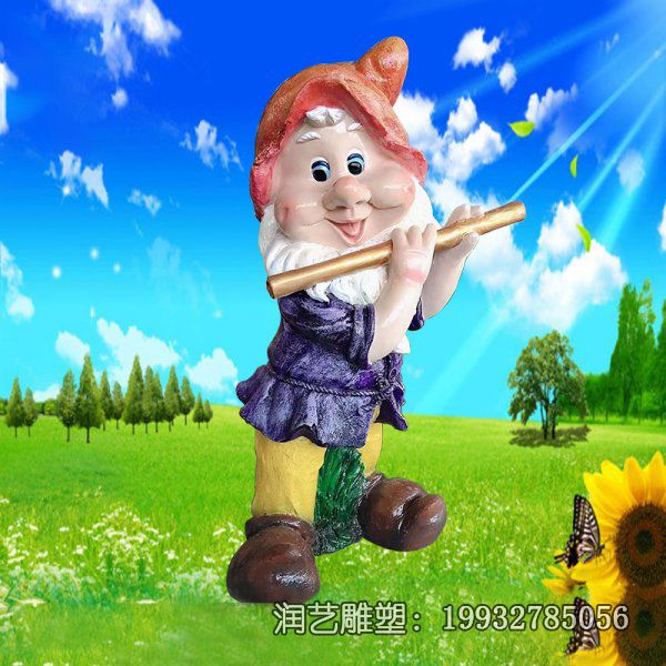 卡通玻璃钢小矮人雕塑 卡通玻璃钢小矮人雕塑