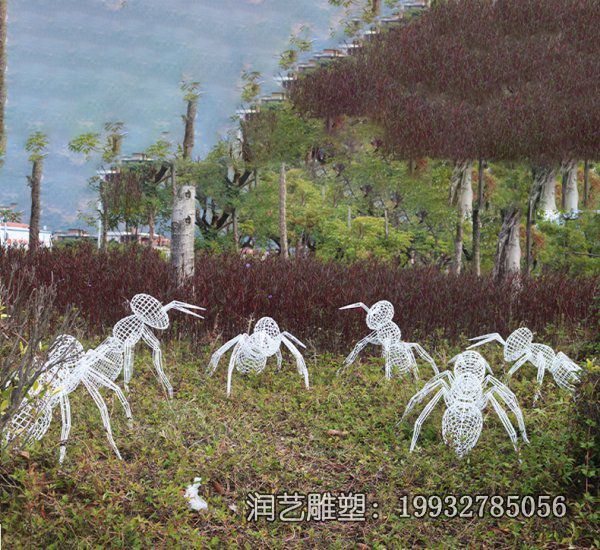 不锈钢园林蚂蚁雕塑 不锈钢园林蚂蚁雕塑