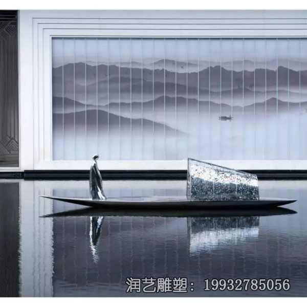 企业不锈钢人物抽象雕塑 企业不锈钢人物抽象雕塑