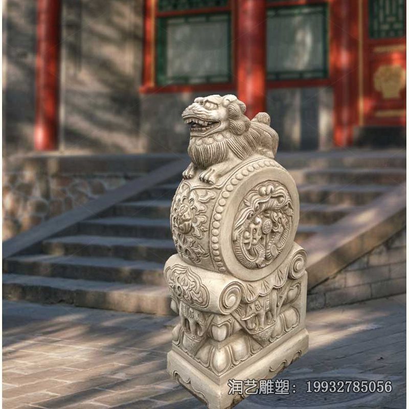 景区抱鼓石石雕 景区抱鼓石石雕