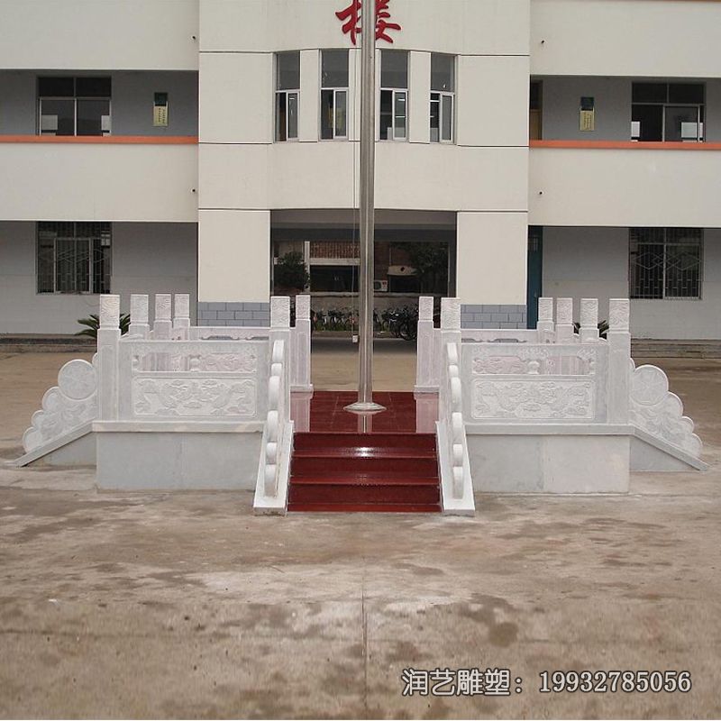企业景观石雕升旗台 企业景观石雕升旗台