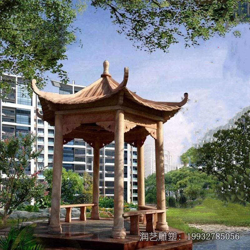 小区景观石雕凉亭 小区景观石雕凉亭