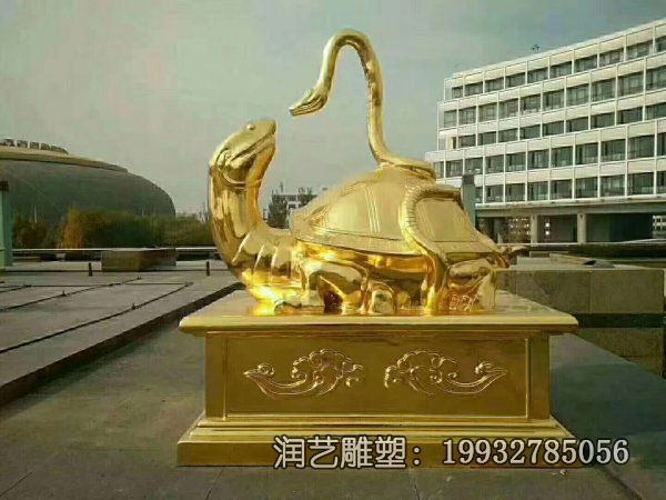 企业铜雕动物玄武雕塑 企业铜雕动物玄武雕塑