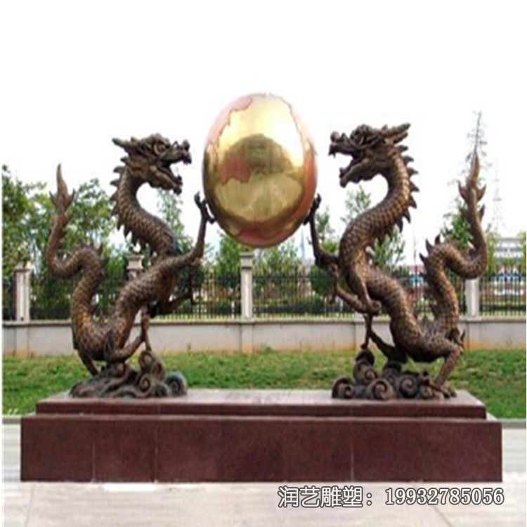 企业铜雕龙动物雕塑 企业铜雕龙动物雕塑
