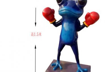 商场玻璃钢青蛙雕塑