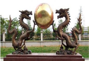 企业铜雕龙动物雕塑