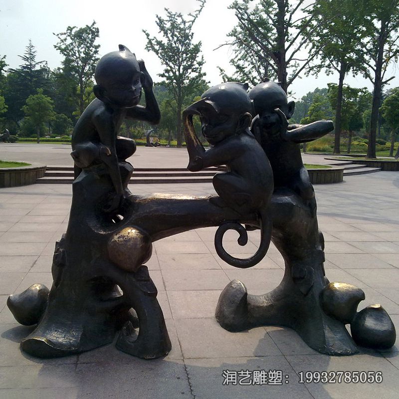 铜雕猴子动物雕塑 铜雕猴子动物雕塑