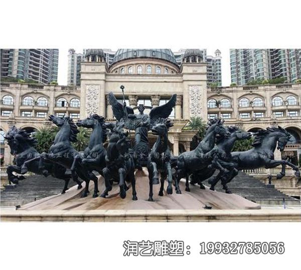 校园阿波罗战车铜雕雕塑 校园阿波罗战车铜雕雕塑
