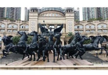 校园阿波罗战车铜雕雕塑