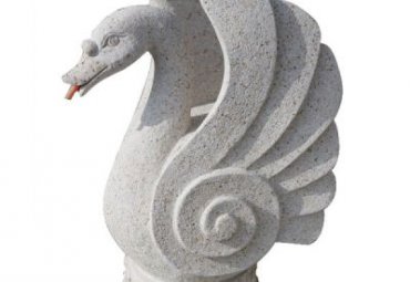 城市天鹅动物石雕