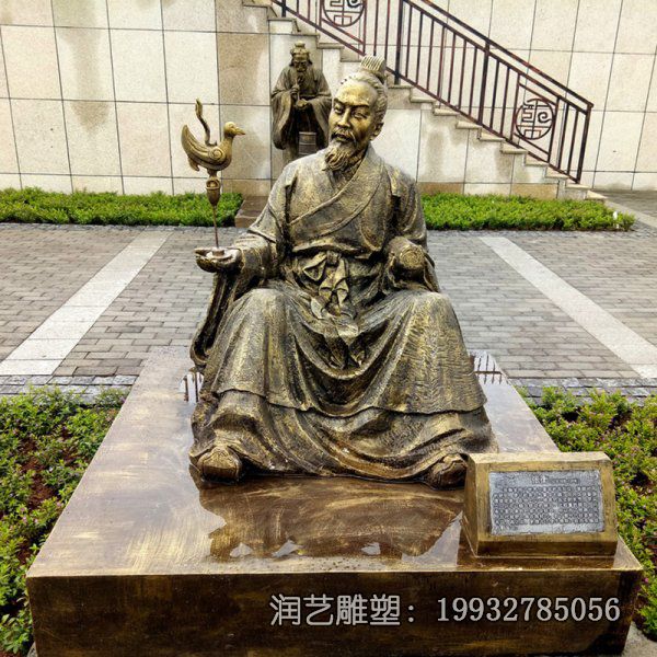 城市张衡人物铜雕 城市张衡人物铜雕
