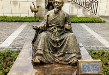 城市张衡人物铜雕