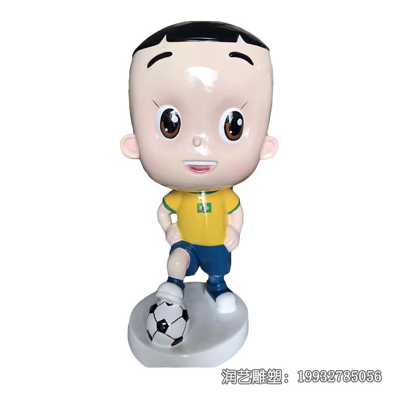 草坪玻璃钢大头儿子雕塑 草坪玻璃钢大头儿子雕塑