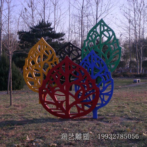不锈钢城市景观树叶雕塑 不锈钢城市景观树叶雕塑