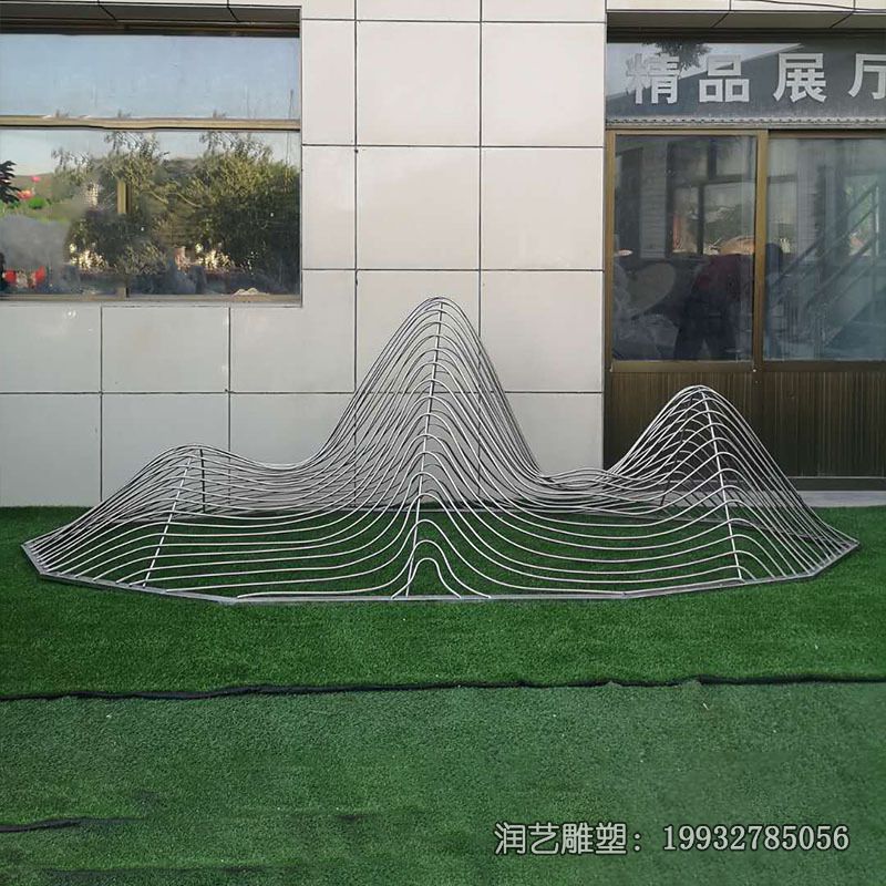 小区假山不锈钢雕塑 小区假山不锈钢雕塑