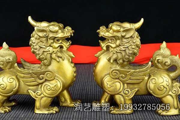 街道貔貅动物铜雕 街道貔貅动物铜雕