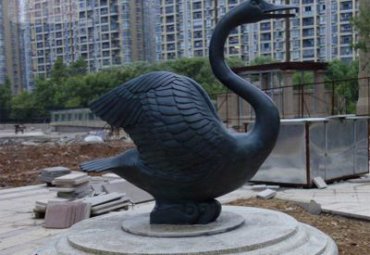 户外天鹅动物铜雕